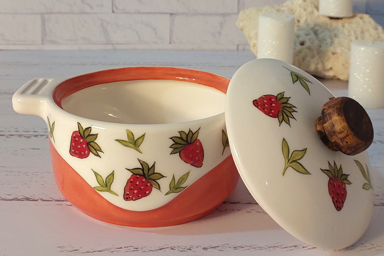 قابلمه سرامیکی دست ساز مدل نودل خوری