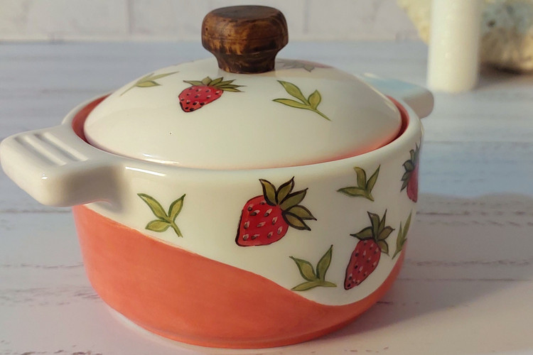 قابلمه سرامیکی دست ساز مدل نودل خوری